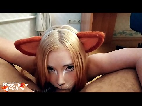 ❤️ Кицунэ заглотить хуй и сперма в рот ❤️ Секс видео у нас